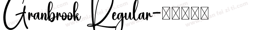 Granbrook Regular字体转换
